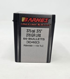 B30483__79529.1737056980.1280.1280.jpg Barnes 375 Cal (.375 Dia) Reloading Bullets Copper LRX B30483 270 Grain Boat Tail Ballistic Tip 50 Pieces