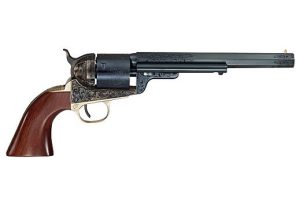 CA925C00WBH__15960.1659123025.1280.1280.jpg Cimarron CA925C00WBH 1851 Richards-Mason Conversion 7.5" .38 Special 6 Rounds Charcoal/Blued w/ Wild Bill Hickok Engraving
