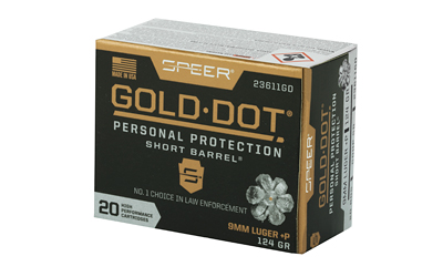 CCI23611GD_3.jpg SPR GOLD DOT 9MM+P 124G HP SB 20/200