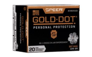 CCI23920GD_1.jpg SPR GOLD DOT 357MAG 125GR HP 20/200