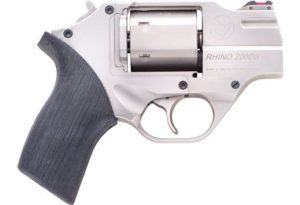 CF340218__92730.1670599476.1280.1280.jpg Chiappa Firearms CF340.218 Rhino Revolver 200DS .357 Mag 2" W/ Leather Holster Nickel Plated