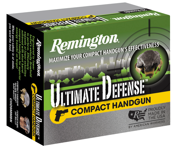 CHD45APBN__65396.1549573057__18337.1549573186.1280.1280.png Remington 45 ACP Ammunition Ultimate Defense Compact CHD45APBN 230 Grain Brass Jacket Hollow Point 20 Rounds