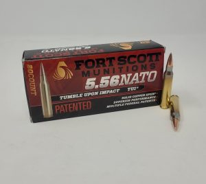 FSM556062SCV__47264.1642531499.1280.1280.jpg Fort Scott Munitions 5.56x45mm NATO Ammunition FSM556062SCV 62 Grain Copper Spun Full Metal Jacket 20 Rounds