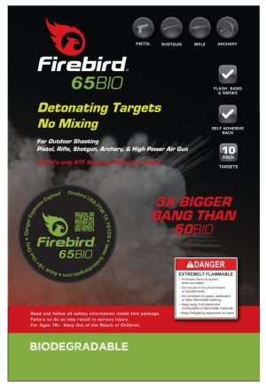 FT65bioREP__12999.1658868462.1280.1280.jpg Firebird Targets FT65BIO 65mm Biodegradable Round Adhesive Exploding Target Pack of 10