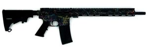 GL15223SBLK__55158.1653404197.1280.1280.jpg Great Lakes Firearms 223 Wylde GL15223SBLK Saved By The Splatter AR-15 16" 1:8" Nitride Barrel Black & Multi-Colored Splatter Cerakote