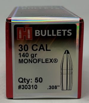 H30310__41963.1738082691.1280.1280.jpg Hornady 30 Cal (.308 Dia) Reloading Bullets For 30-30 Win H30310 140 Grain MonoFlex 50 Rounds
