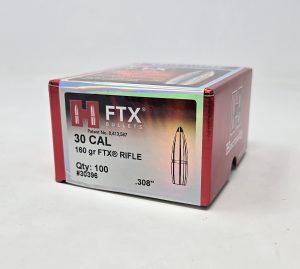 H30396__94801.1738009707.1280.1280.jpg Hornady 30 Cal (.308 Dia) Reloading Bullets For 308 Marlin Express H30396 160 Grain FTX 100 Pieces