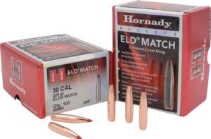 H30904__74496__89405.1714507161.1280.1280.jpg Hornady 30 Cal (.308 Dia) Reloading Bullets 225 Grain 30904 ELD Match 100 Pieces