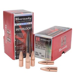 H3560__87336.1699456897.1280.1280.jpg Hornady 9.3 Cal (.366 Dia) Reloading Bullets H3560 286 Grain Interlock Soft Point RP 50 Pieces