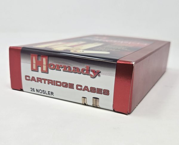 Hornady 26 Nosler Unprimed Reloading Brass Casings H86289 20 Pieces