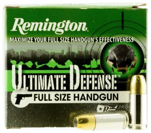 HD9MMD__14512__00406.1548868031.1280.1280.jpg Remington 40 S&W HD40SWA Ultimate Defense Full Size Handgun 165 Grain Brass Jacketed Hollow Point 20 rounds
