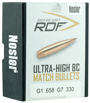 NOS49824__79228__67985.1551983272.1280.1280.png Nosler 6.5mm (.264 Dia) Reloading Bullets Ultra-High BC 49824 140 Grain Hollow Point Boat Tail 100 Pieces