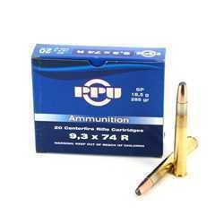 PP92-2__25021__54172.1541607521.1280.1280.jpg Prvi PPU 9.3x74R Ammunition PP92 285 Grain Soft Point 20 rounds