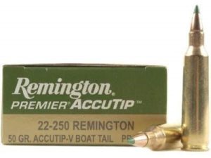 PRA2250RB-2__60705__23578.1541607497.1280.1280.jpg Remington 22-250 Ammunition Premier PRA2250RB 50 Grain Accutip 20 rounds