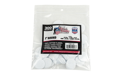 PRO1-300_1.jpg PRO-SHOT PATCH .22-.270CAL 1" 300CT