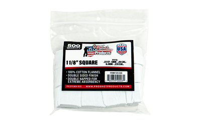 PRO11-8-500_1.jpg PRO-SHOT PATCH .22-.270CAL SQ 500 CT