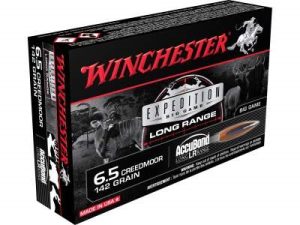 S65LR-2__82097__78036.1541607684.1280.1280.jpg Winchester 6.5 Creedmoor Ammunition Expedition Long Range S65LR 142 Grain Nosler Accubond LR 20 rounds