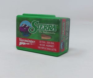 SRAA1200__25532.1744641710.1280.1280.jpg Sierra 22 Cal (.224 Dia) Reloading Bullets Varminter SRAA1200 40 Grain Hornet Jacketed Soft Point 100 Pieces