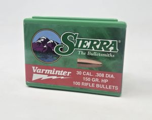 SRAA2136__52737.1738699704.1280.1280.jpg Sierra 30 Cal (.308 Dia) Reloading Bullets Varminter SRAA2136 150 Grain Hollow Point 100 Pieces