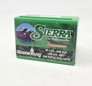 SRAA2160__90193.1738617924.1280.1280.jpg Sierra 30 Cal (.308 Dia) Reloading Bullets Gameking SRAA2160 180 Grain Boat Tail Spitzer Soft Point 100 Pieces