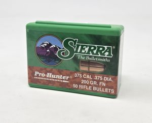 SRAA2900__64074.1738953324.1280.1280.jpg Sierra 375 Cal (.375 Dia) Reloading Bullets Pro Hunter SRAA2900 200 Grain Flat Nose 50 Pieces