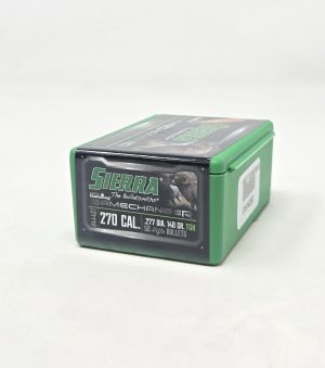 Sierra 270 Cal (.277 Dia) Reloading Bullets Tipped Gameking SRAA4440T 140 Grain Ballistic Tip 50 Pieces