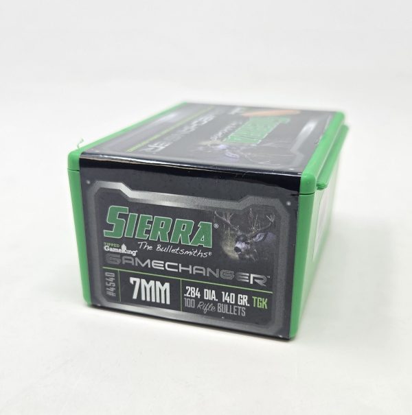 SRAA4540__12421.1738345854.1280.1280.jpg Sierra 7mm (.284 Dia) Reloading Bullets Tipped Gameking SRAA4540 140 Grain Ballistic Tip 100 Pieces