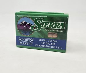 SRAA8325__50466.1738273370.1280.1280.jpg Sierra 38 Cal (.357 Dia) Reloading Bullets Sports Master SRAA8325 140 Grain Jacketed Hollow Point 100 Pieces
