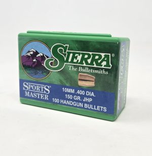 SRAA8430__83067.1738268931.1280.1280.jpg Sierra 10mm (.400 Dia) Reloading Bullets Sports Master SRAA8430 150 Grain Jacketed Hollow Point 100 Pieces