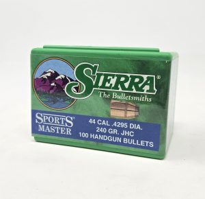 SRAA8610__61383.1738601114.1280.1280.jpg Sierra 44 Mag/44 Cal (.429 Dia) Reloading Bullets Sports Master SRAA8610 240 Grain Jacketed Hollow Cavity 100 Pieces