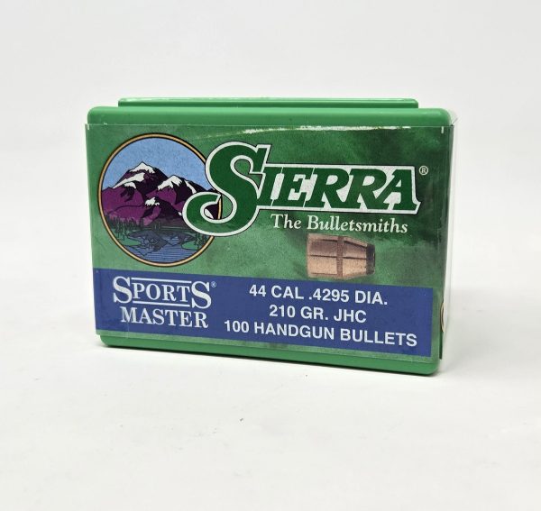 SRAA8620__83179.1738609318.1280.1280.jpg Sierra 44 Cal/44 Mag (.429 Dia) Reloading Bullets Sports Master SRAA8620 210 Grain Jacketed Hollow Cavity 100 Pieces