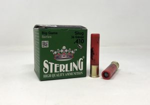 STRLG410SLUG__05449.1641404140.1280.1280.jpg Sterling 410 (36 GA) Ammunition Slug 2-1/2" 1/4oz STRLG410SLUG 25 Rounds