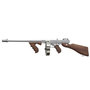 T150DCRTS__15415.1659705878.1280.1280.jpg Auto-Ordnance Thompson T150DCRTS 1927A-1 Delux 16.5" .45 ACP 20+1/50+1 Hard Chrome w/ Tiger Stripe
