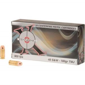 TR40SW180FMJ5-2__32208__05788.1541607682.1280.1280.jpg Ten Ring 40 S&W Ammunition 180 Grain Total Metal Jacket 50 Rounds