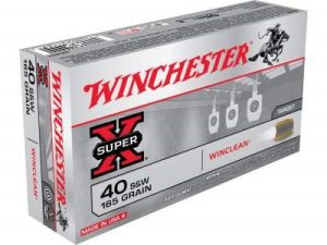 WC401-2__95190__56867.1541607617.1280.1280.jpg Winchester 40 S&W WC401 Win Clean 165 gr Brass Enclosed Base 50 rounds