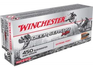 X450DS-2__84952__08550.1541607649.1280.1280.jpg Winchester 450 Bushmaster Ammunition X450DS Deer Season XP 250 Grain Extreme Point 20 Rounds
