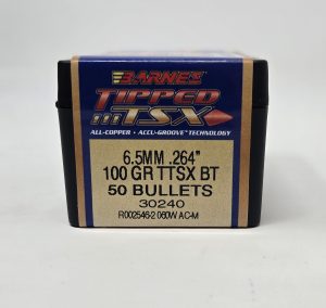 b30240__61881.1737471173.1280.1280.jpg Barnes 6.5mm (.264 Dia) Reloading Bullets Copper TTSX B30240 100 Grain Boat Tail Ballistic Tip 50 Pieces