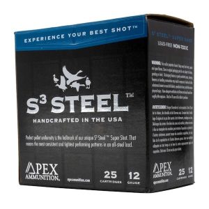 http3A2F2Fwww2.hicksinc.com2Fimage22F02782FS3201220gauge.jpg APEX 12G 3" S3 STEEL1-1/4OZ #2 25RD