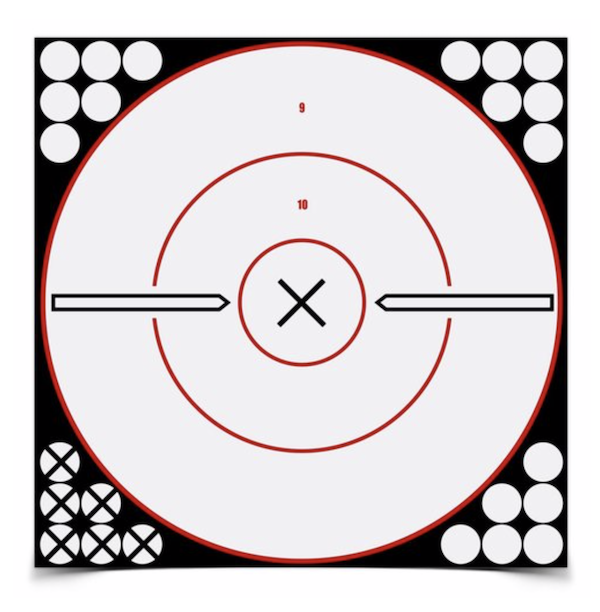 BC SNC 12" WHT/BLK X-BULL'S-EYE 5PK