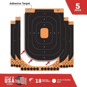 https3A2F2Fmedia.chattanoogashooting.com2Fimages2Fproduct2FAN155012FAN15501-2.jpg Allen Adhesive Splash Handgun Training Target 12x18" Orange and Black 5/ct