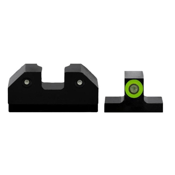 https3A2F2Fmedia.chattanoogashooting.com2Fimages2Fproduct2FAQCKR002P6G2FAQCKR002P6G.jpg XS Sight Systems R3D Night Sights Green - Canik TP9