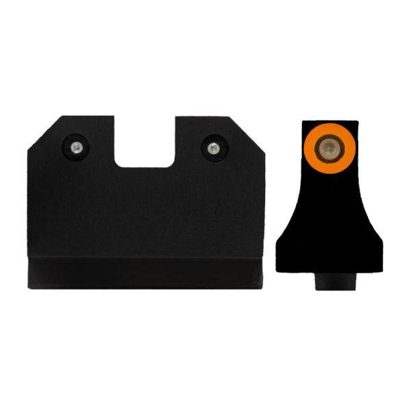 https3A2F2Fmedia.chattanoogashooting.com2Fimages2Fproduct2FAQGLR021P6N2FAQGLR021P6N.jpg XS Sight R3D Night Sights for Glock Suppressor 17 19 22-24 26 27 31-36 - Orange