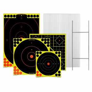 https3A2F2Fmedia.chattanoogashooting.com2Fimages2Fproduct2FBA381022FBA38102.jpg Birchwood Casey Sharpshooter Stand & Target Kit 4/ct with 54 Pasters