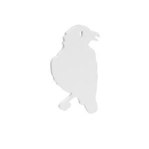 https3A2F2Fmedia.chattanoogashooting.com2Fimages2Fproduct2FBABC477152FBABC4771512520252812529.jpg Birchwood Casey AR500 3/8" Steel 1 Hole Animal Silhouette Target - Crow 1/ct