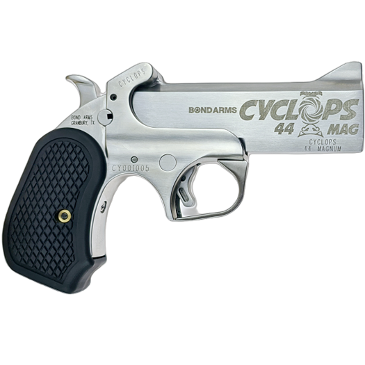 https3A2F2Fmedia.chattanoogashooting.com2Fimages2Fproduct2FBEBACYP44MAG2FBEBACYP44MAG-2.png Bond Arms Cyclops Satin Package Handgun .44 Mag Single Shot 4.25" Barrel Satin with Holster