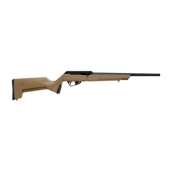 https3A2F2Fmedia.chattanoogashooting.com2Fimages2Fproduct2FBV197792FBV197794.jpg Savage Arms RXR22 Semi-Auto Rifle.22 LR 10rd Magazine 16.5'' Threaded Barrel FDE Polymer Stock