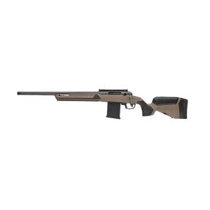 https3A2F2Fmedia.chattanoogashooting.com2Fimages2Fproduct2FBV326902F110-core-tactical-right2520252812529L.jpg Savage 110 Core Tactical Left Hand Rifle .308 Win 10rd Magazine 24" Platinum Cerakoted Fluted Threaded Barrel Tan Stock
