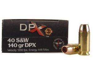 https3A2F2Fmedia.chattanoogashooting.com2Fimages2Fproduct2FCBDPX40140202FCBDPX4014020.jpg COR-BON Handgun Ammunition .40 S&W 140 gr DPX 1200 fps 20/ct
