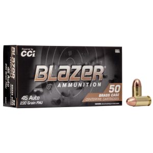 https3A2F2Fmedia.chattanoogashooting.com2Fimages2Fproduct2FCC52302FCC5230_2.jpg CCI Blazer Brass Handgun Ammunition .45 ACP 230 gr FMJ 830 fps 50/ct