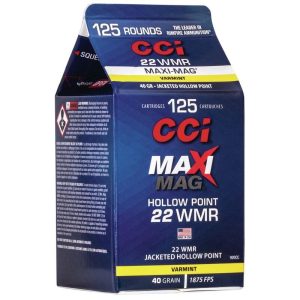https3A2F2Fmedia.chattanoogashooting.com2Fimages2Fproduct2FCC920CC2FCC920CC_1.jpg CCI Maxi Mag Rimfire Ammunition .22 WMR 40 gr. JHP 1875 fps 125/ct